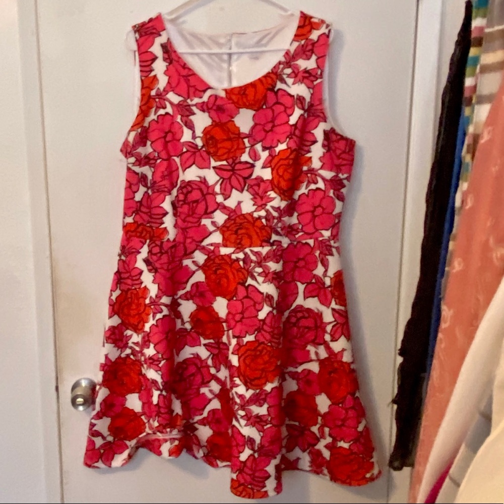 New York & Co. flowery sleeveless dress XL